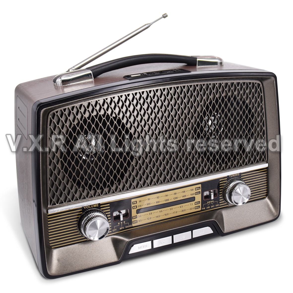 Multi-Band Retro Radio with MP3 Player