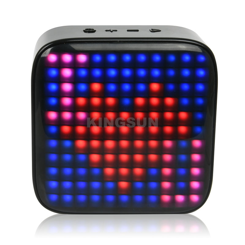 Retro RGB light up pixel art programmable LED bluetooth speaker - Image 2