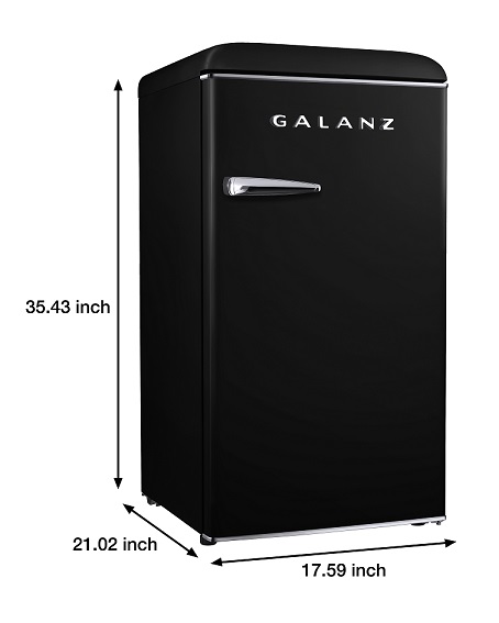 Retro Style Compact Refrigerator