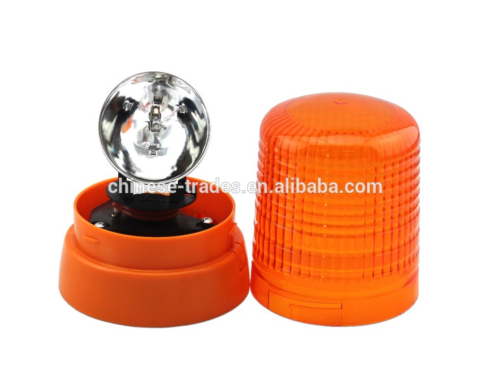 Halogen rotating warning light for mining and construction