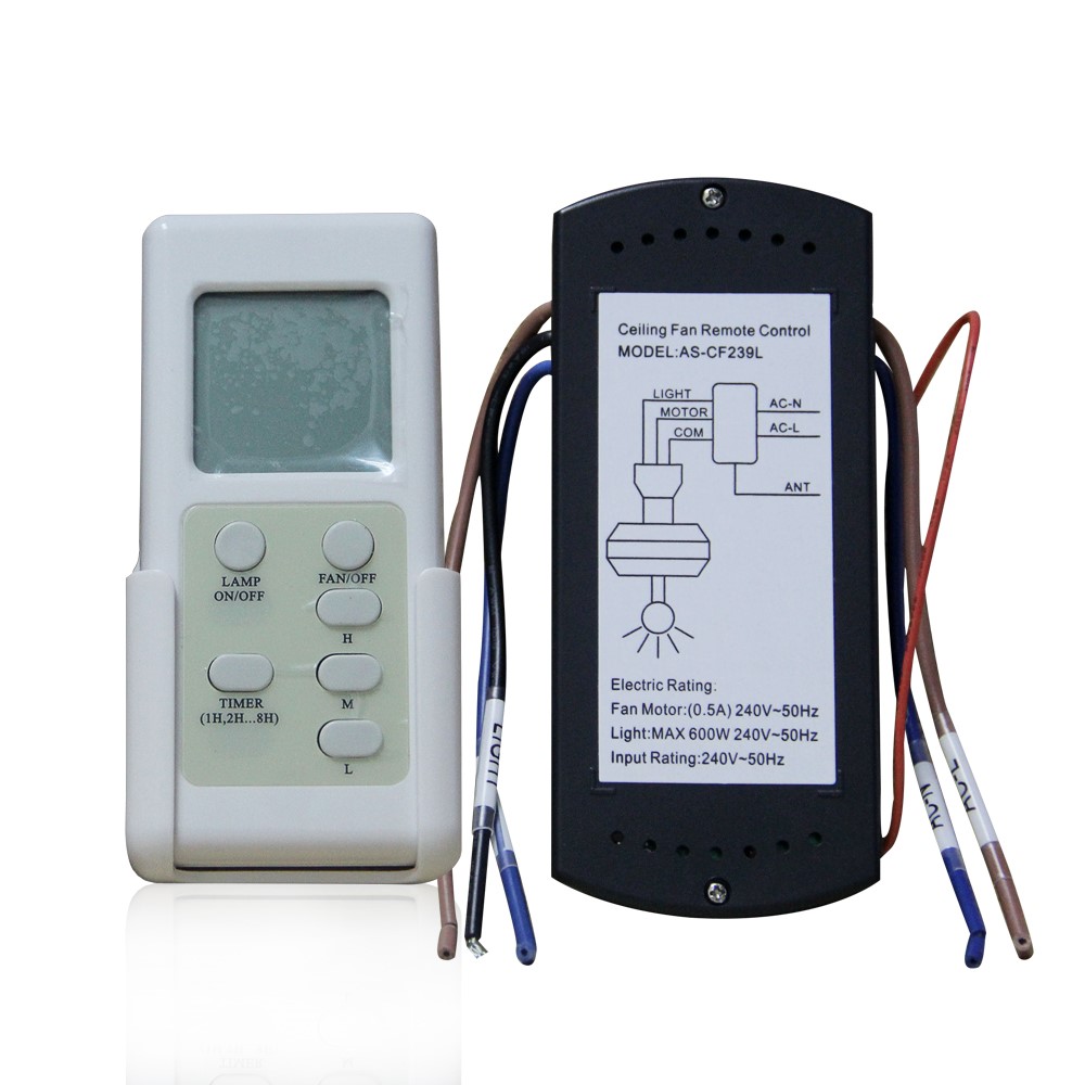 RF Ceiling Fan Remote Control with Timer Function - Image 2