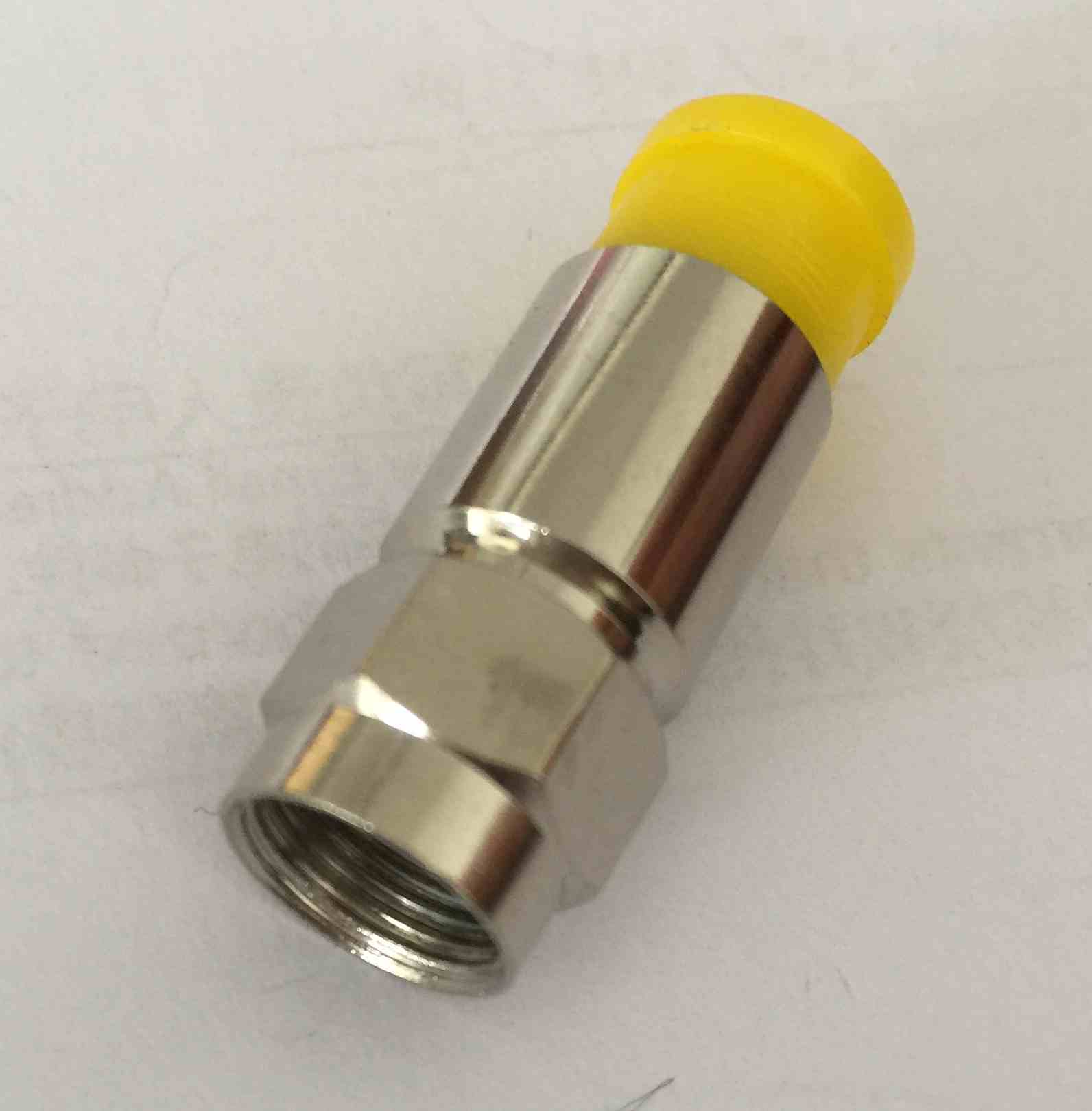 RG6 Compression F-Type Coaxial Cable Connectors - 20-Pack