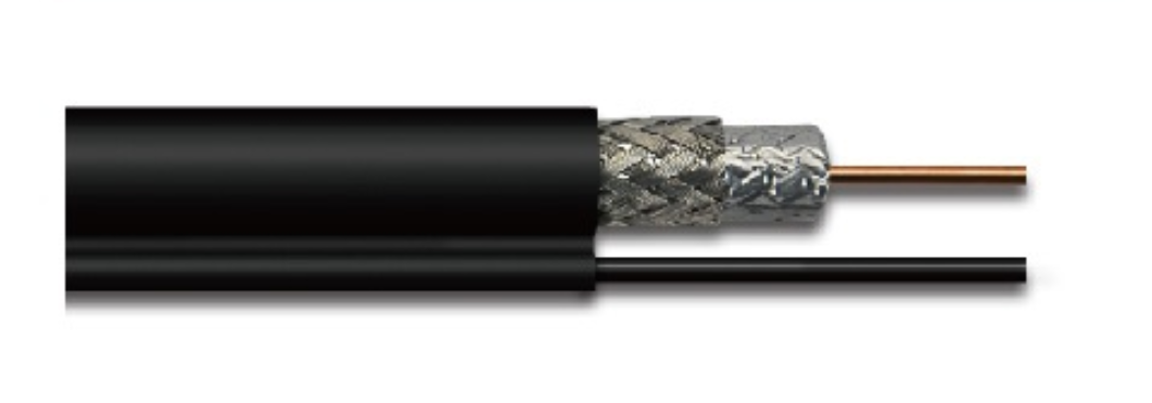 RG6 Coaxial Cable with Messenger Wire