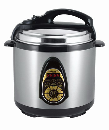 Electric Rice Cooker with Digital Display
