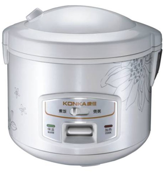 Electric Rice Cooker with Non-Stick Pot