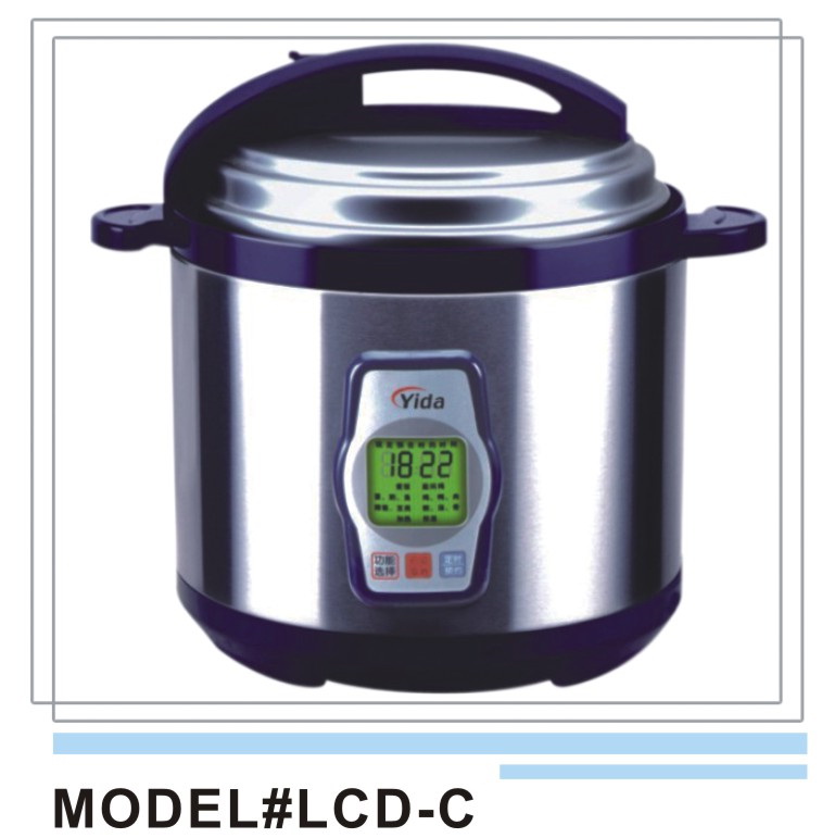 Electric Rice Cooker with Digital Display
