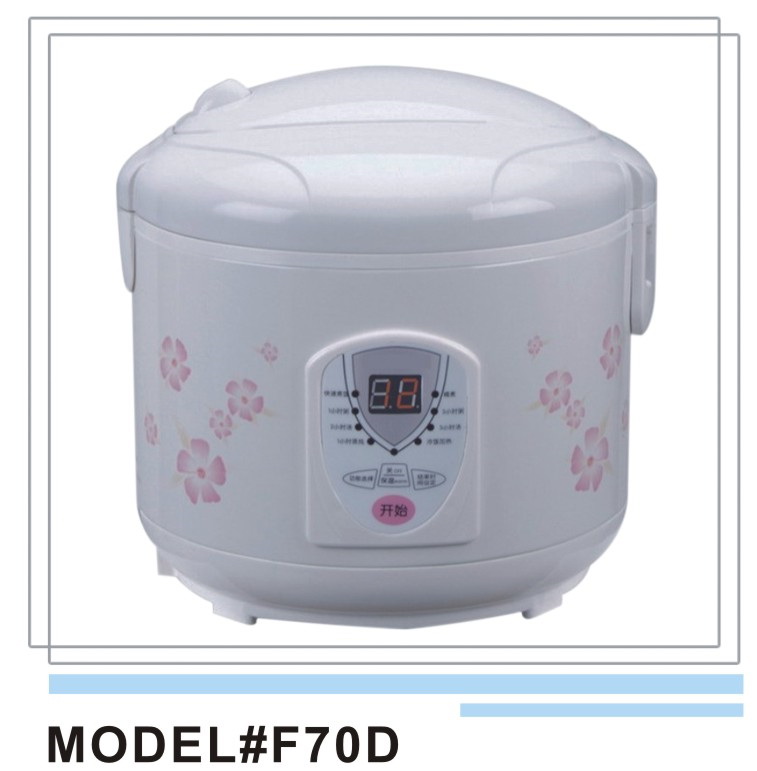 Electric Rice Cooker with Digital Display