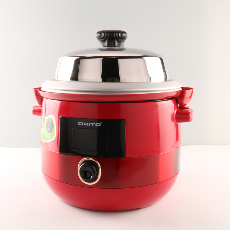 Electric Rice Cooker with Non-Stick Pot