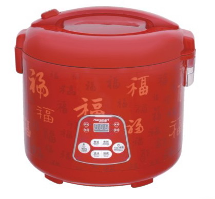 Electric Rice Cooker with Digital Display