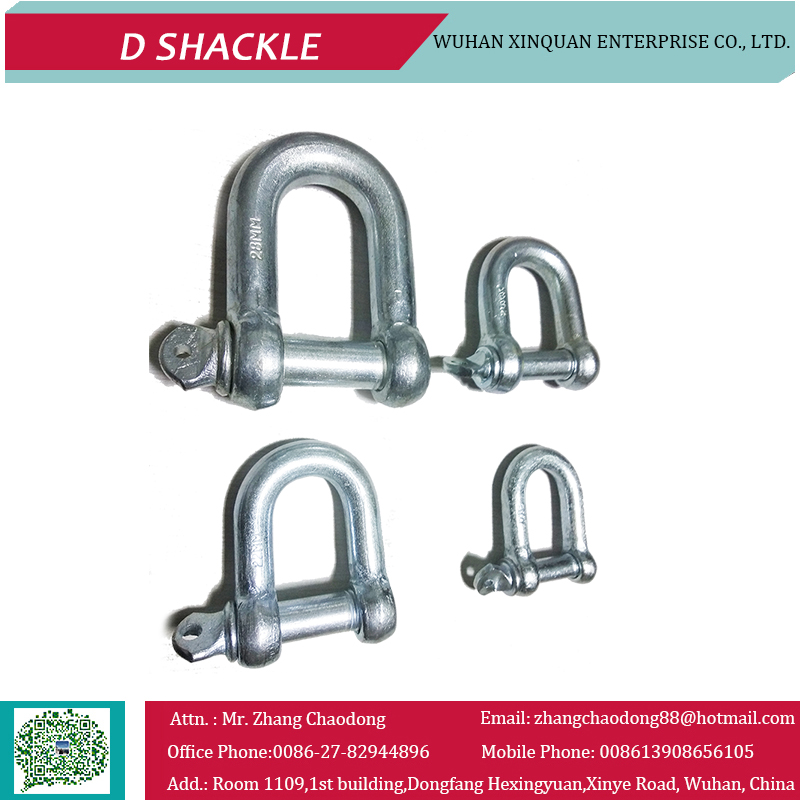 Galvanized Wire Rope Clips and D Shackles