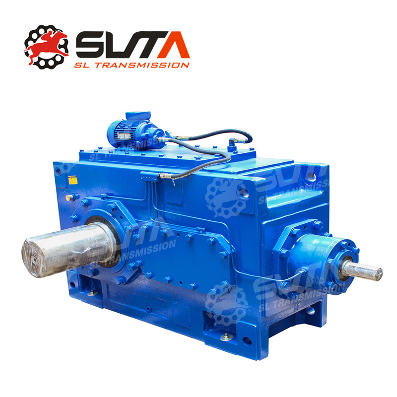 Right angle shaft heavy duty helical bevel gearbox for wood pellet machine - Image 3