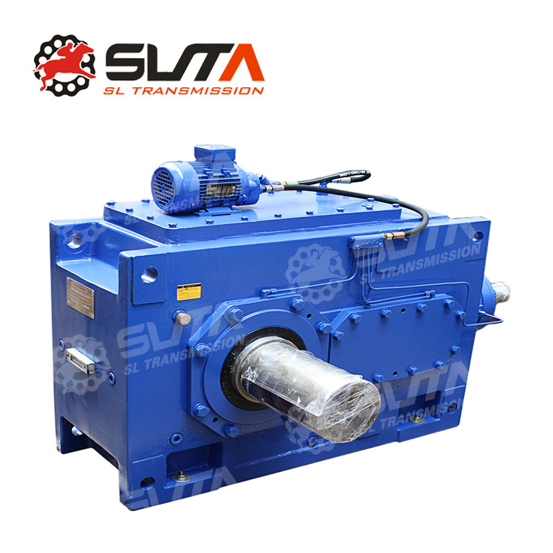 Right angle shaft heavy duty helical bevel gearbox for wood pellet machine - Image 2