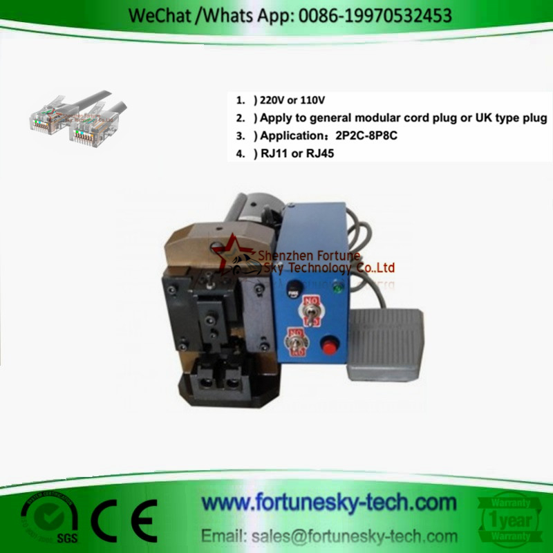 RJ45 Ethernet Cable Crimping Machine