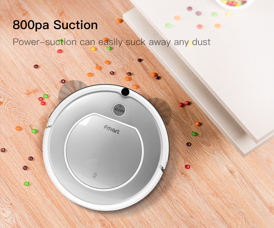 Robot vacuum cleaning wooden floor