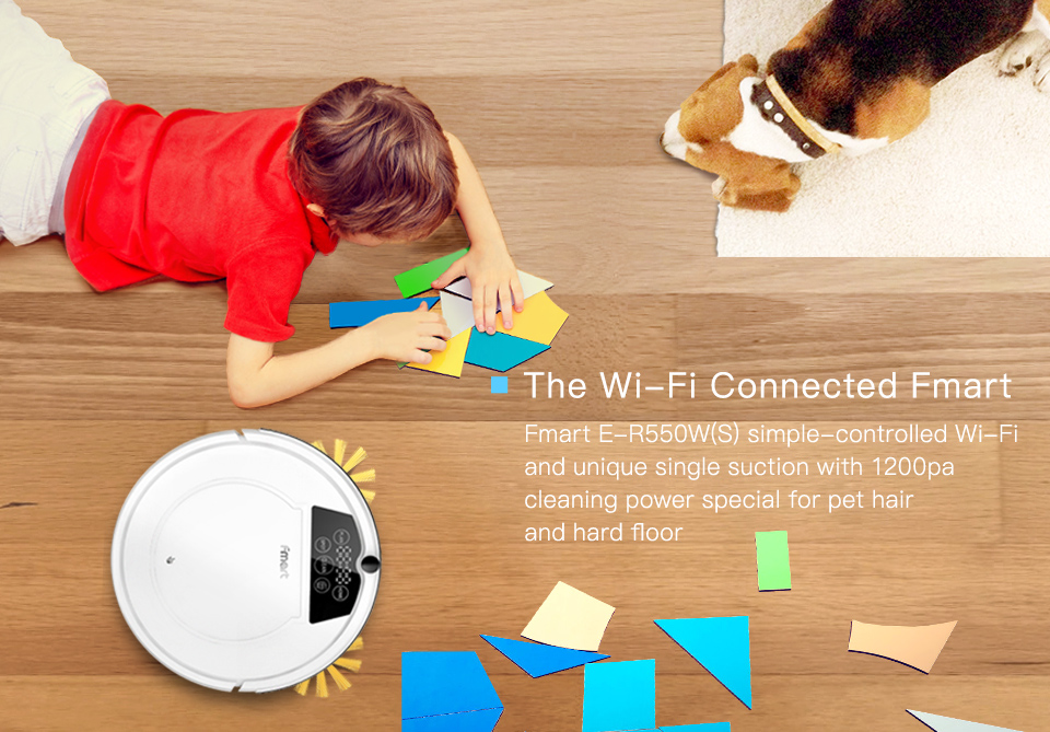 Robot vacuum cleaner for pet hair on hard floors