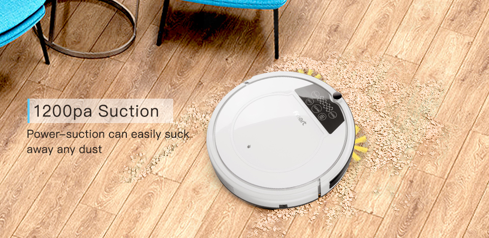 1200Pa suction power demonstration