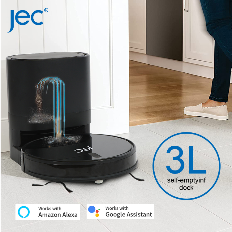3-in-1 Robot Vacuum Cleaner with Self-Emptying Dustbin