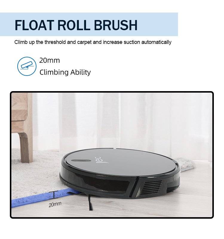 Robot navigating carpet and threshold