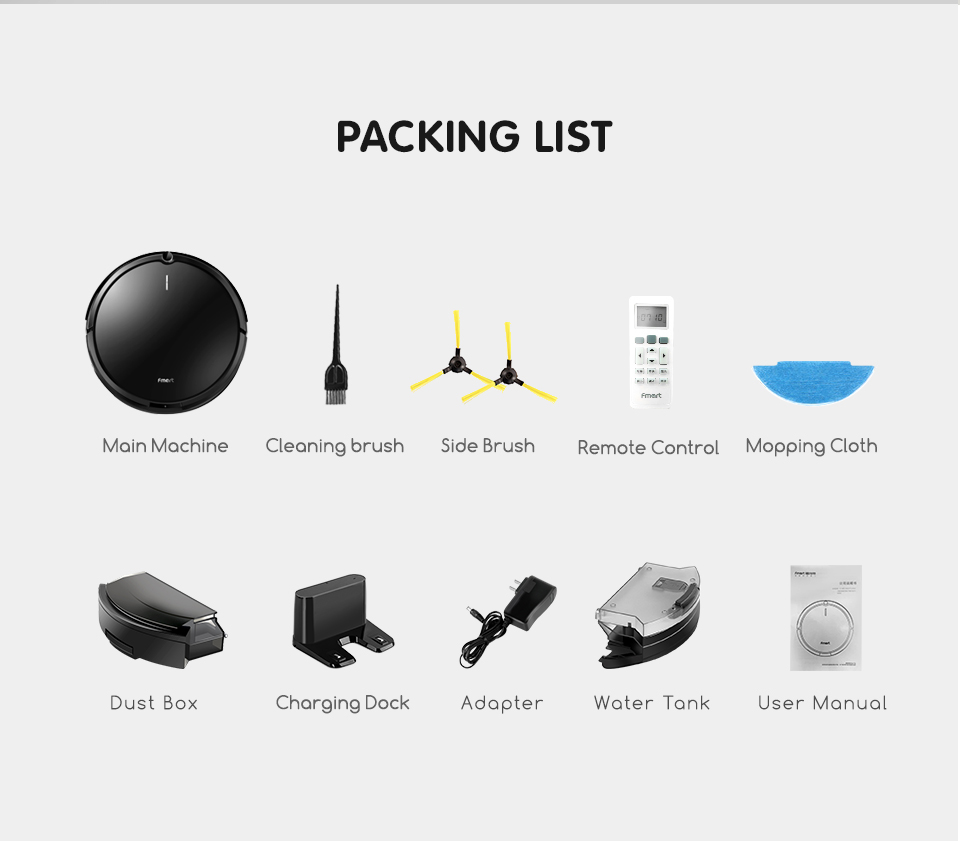 Full set of included accessories and box contents