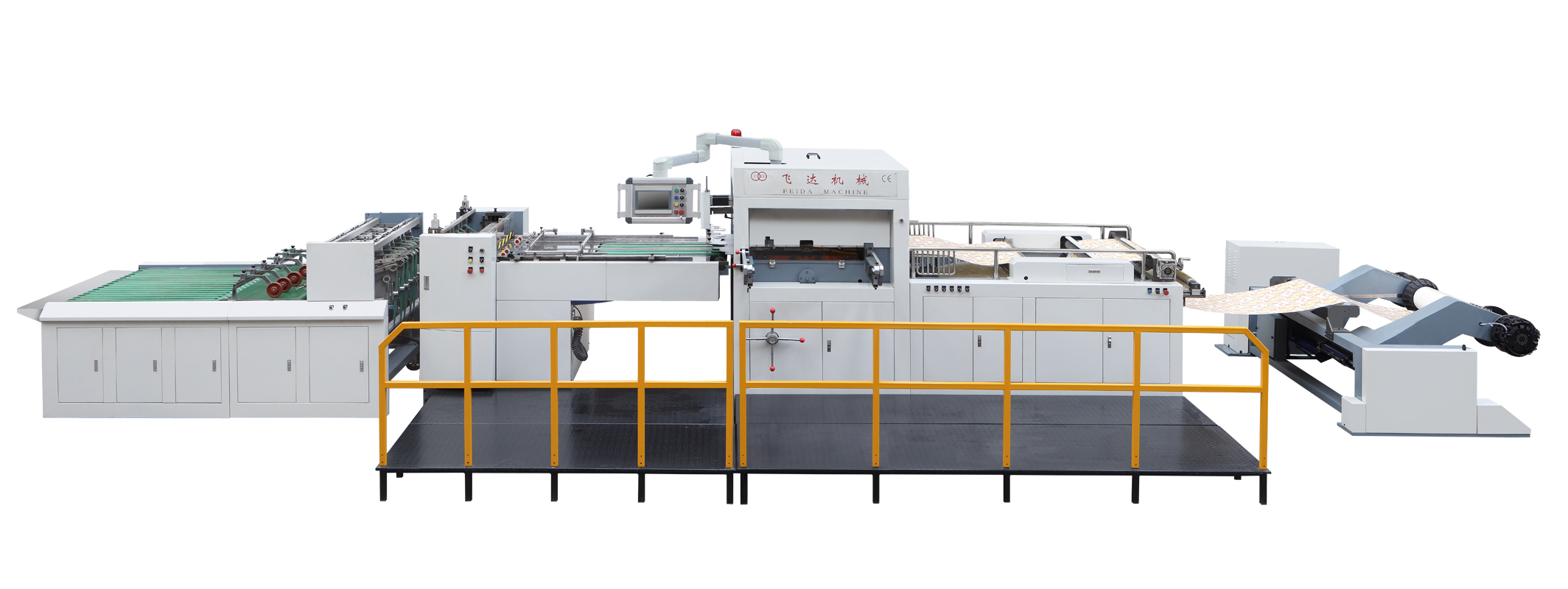 Roll paper die cutting stripping machine for box - Image 3