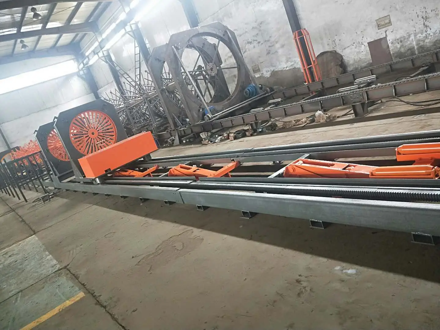 Close up of welding heads and control system