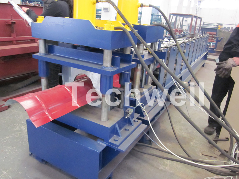 Roof Ridge Cap Roll Forming Machine,Ridge Tile Roll Forming Machine,Top Cap Roll Forming M - Image 2