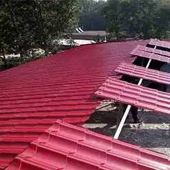 Metal roof tile forming machine structure