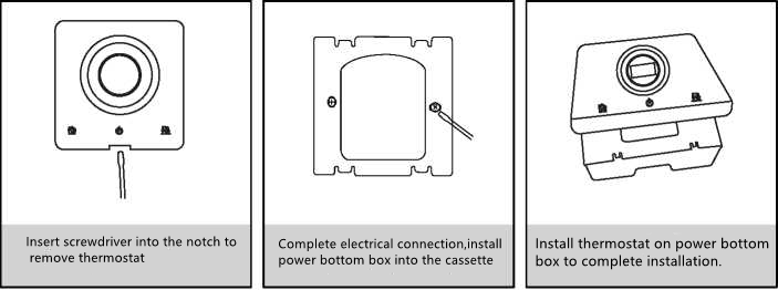 Step-by-step installation guide for the digital thermostat
