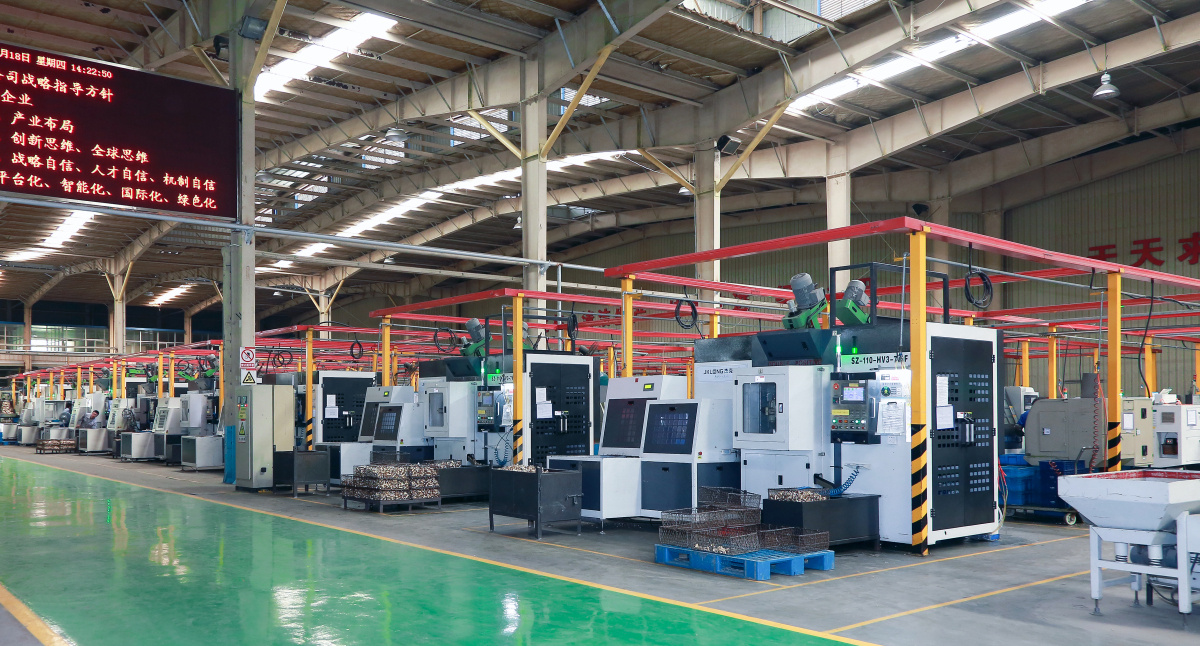 Industrial rotary transfer machine workspace