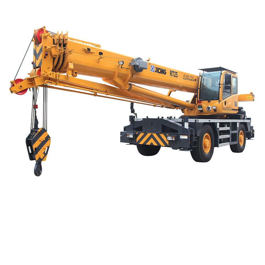Rough Terrain Crane with Stowed Jib