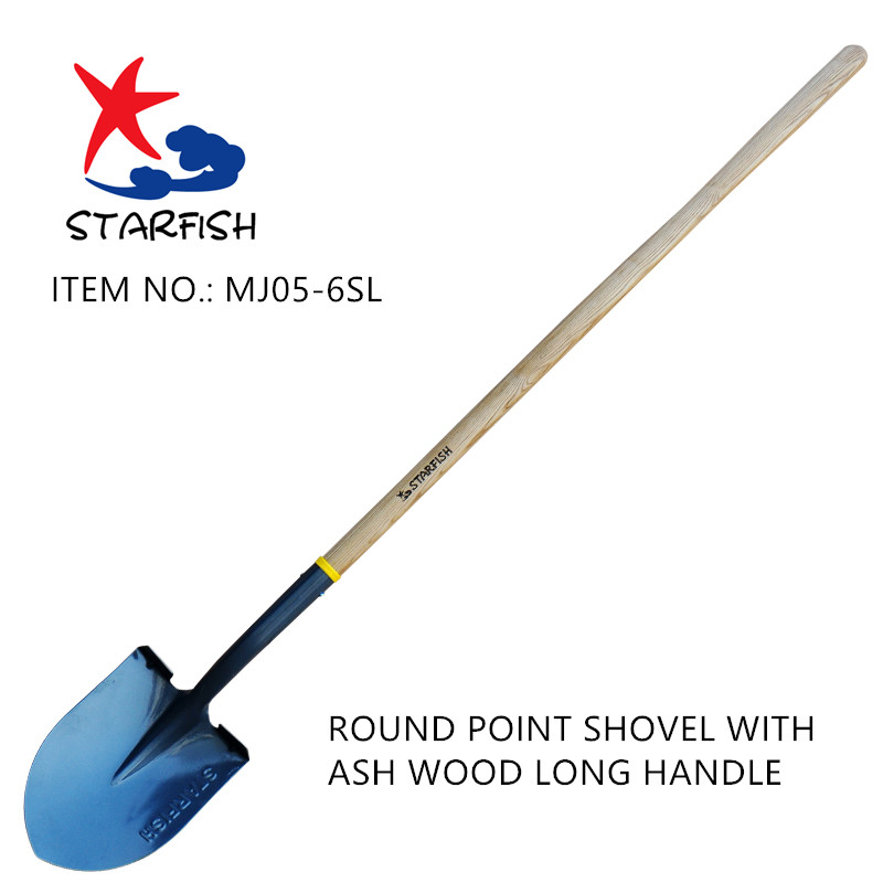 Round Point Shovel with Ash Wood Handle