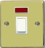Rounded Edge Polished Brass Rocker Light Switch