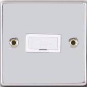 Polished Chrome Fused Connection Unit with Rounded Edge