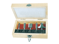 Wood Router Bit Set with Multiple Profiles