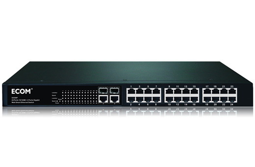 24-Port 10/100M + 2-Port Gigabit Ethernet Switch