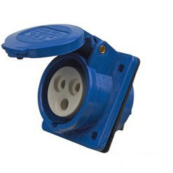 Industrial Electrical Socket with Protective Cover
