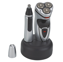Rechargeable Rotary Shaver and Nose Hair Trimmer Set