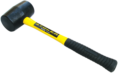 Rubber Mallet with Fiberglass Handle
