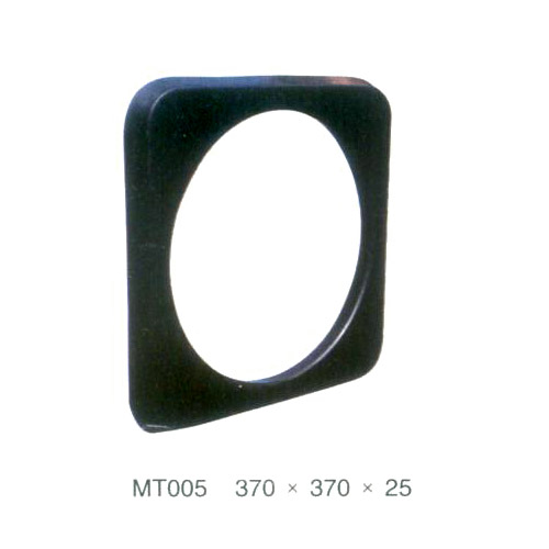 Square Black Rubber Step Pad