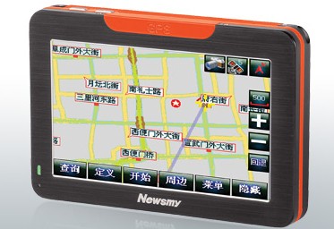 In-Vehicle GPS Navigation Device with Touchscreen