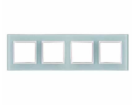 Blue Glass Switch Cover Plate