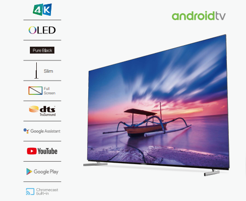 S8A OLED Android TV display and smart features