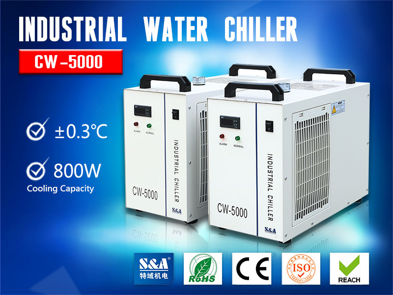 S&A air-cooled water chiller CW-5000 for cooling CO2 laser marking machine - Image 2