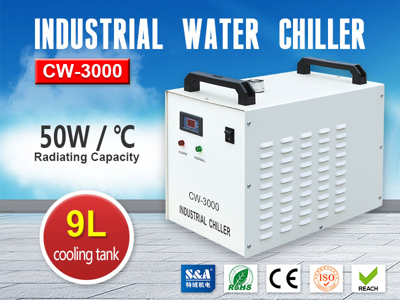 S&A Industrial Water Chiller CW-3000 for CNC Spindle Engraving Machines - Image 2