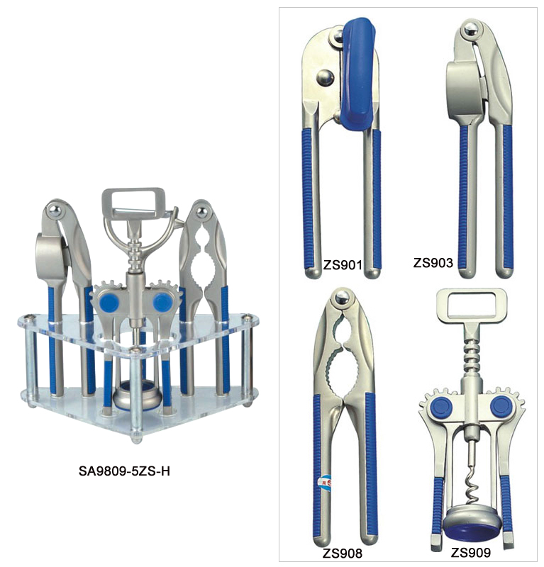 Stainless Steel Kitchen Tool Set with Acrylic Stand