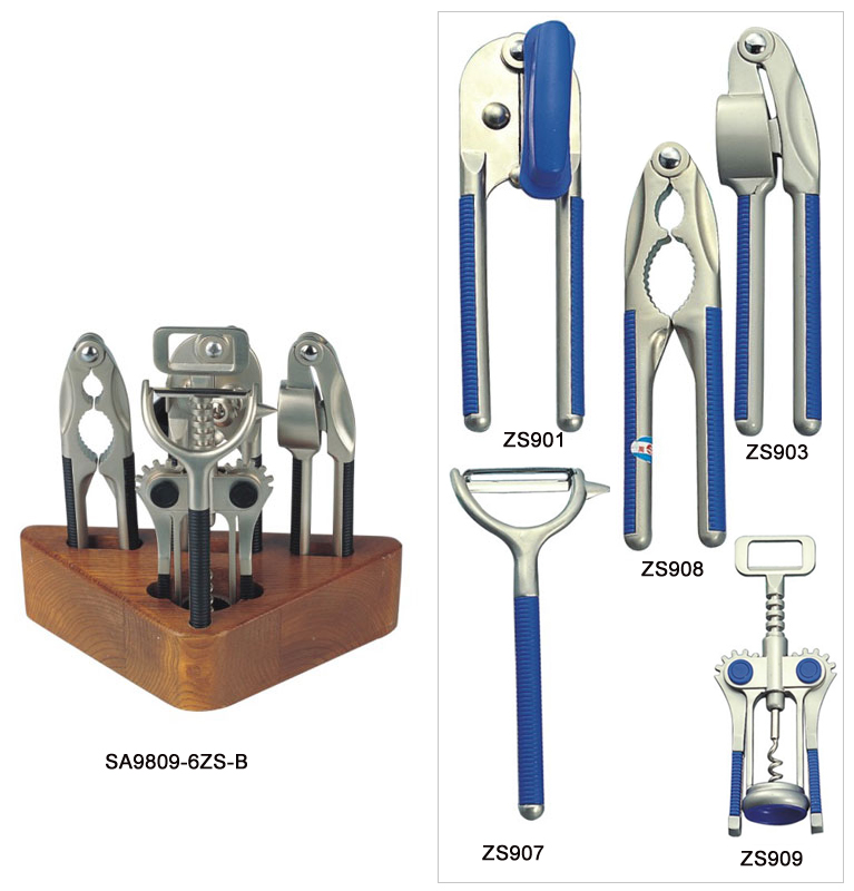 Kitchen Tool Set with Wooden Block