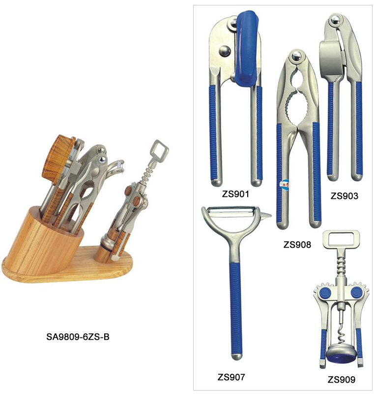 Kitchen Tool Set with Wooden Block