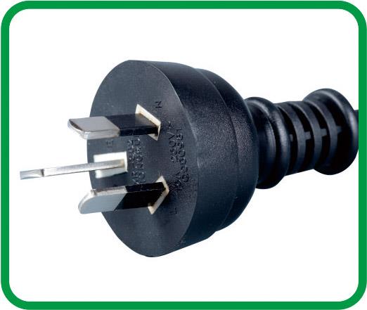 SAA Approved Power Cord with Australian Plug