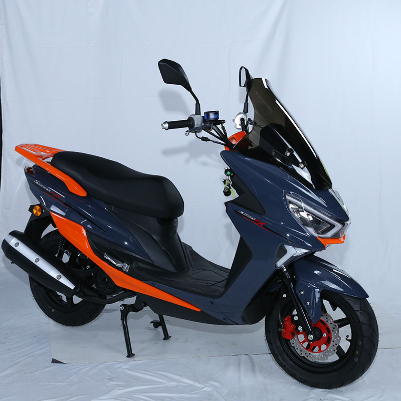 Side profile of the scooter