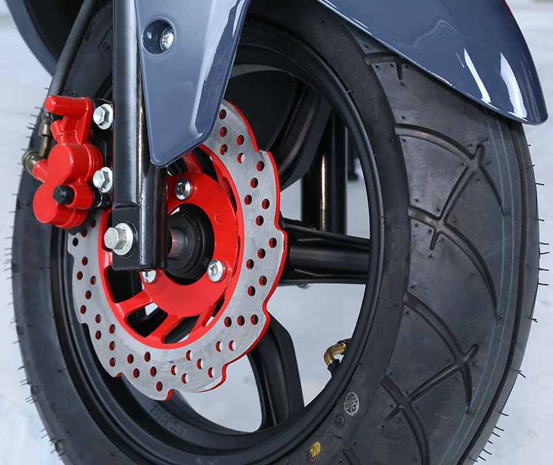 Front wheel disc brake assembly